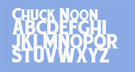 Chuck Noon Free Font What Font Is