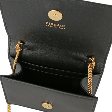 Versace Outlet Shoulder Bag Women Mini Bag Versace Women Black