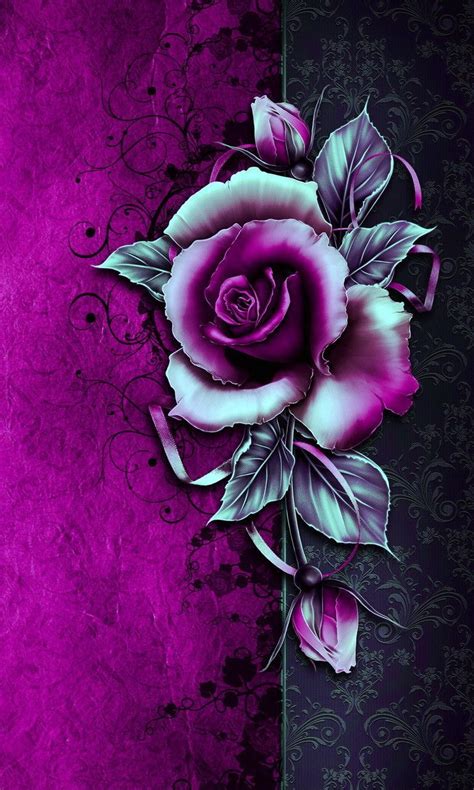 Purple Rose Iphone Wallpapers Top Free Purple Rose Iphone Backgrounds