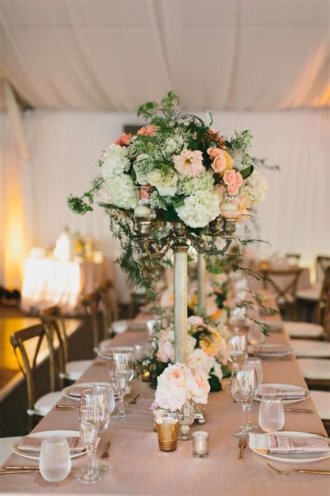 Gold wedding theme is always stylish and timeless for weddings in any season. Dreamy Rose Gold Wedding | Wedding centerpieces, Simple ...