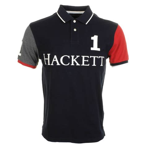 Update your style and browse our full range online today, all orders include fast shipping to hundreds of destinations. Hackett London Number Polo T Shirt in Navy (Blue) for Men ...