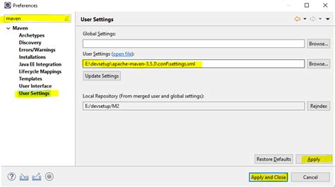 Maven Proxy Settings Eclipse Command Line And Global Settings