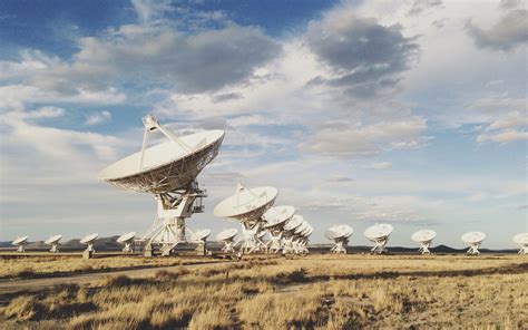 Wallpaper New Mexico Observatory Antenna Grass Usa 2880x1800 Hd