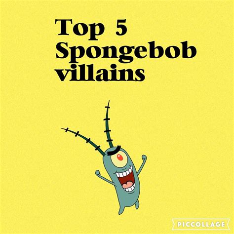 Top 5 Spongebob Villains Cartoon Amino