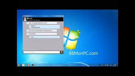 Unofficial client, not endorsed by facebook. Blackberry Messenger For PC - YouTube
