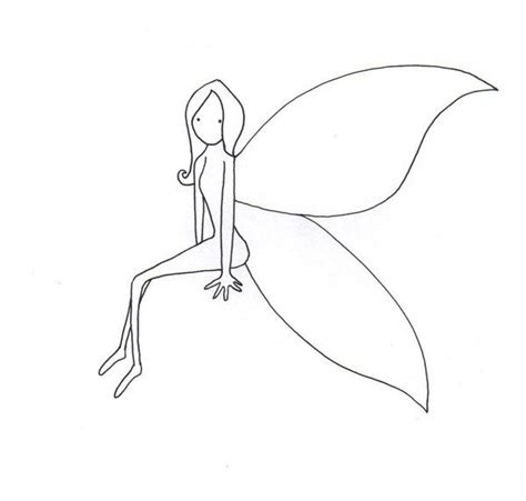 Simple Fairy | Fairy drawings, Simple fairy drawing, Fairy drawing simple