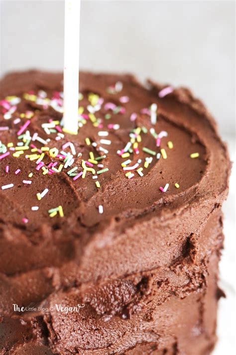 Vegan Chocolate Funfetti Cake Recipe The Little Blog Of Vegan