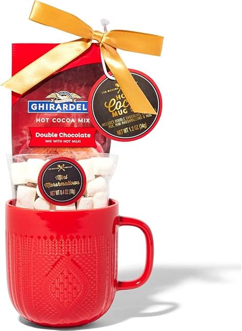 Thoughtfully Gifts Ghirardelli Merry Hot Cocoa Gift Set Includes