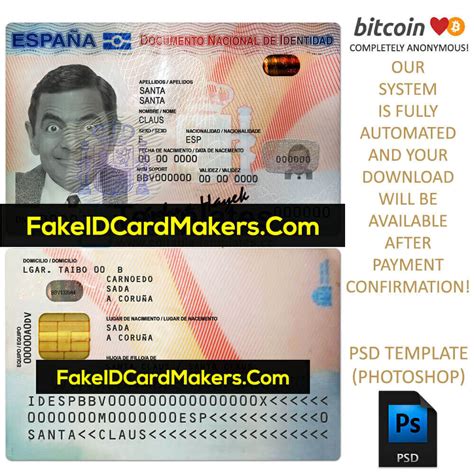 All these generated credit card numbers are 100% valid and comply with all credit card rules, but these credit cards are not real, cvv, expires, names, and addresses are randomly generated. Spain Id Card Template Psd Editable Fake Download for Ssn ...