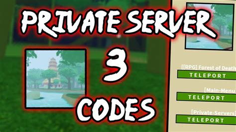 Here we'll round up the latest free codes in the game so you can claim some free spins and power. FOREST OF DEATH PRIVATE SERVER CODES FOR SHINOBI LIFE 2 ROBLOX! (50 CODES) - YouTube