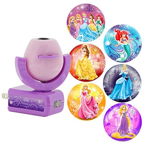 projectables disney princess 6 image led night light projector dusk to dawn sensor project