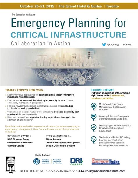 Emergency Planning For Critical Infrastructure 2015