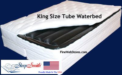 A king size mattress is 76 inches wide and 80 inches long. King Size Tube Softside Waterbed With Foundation