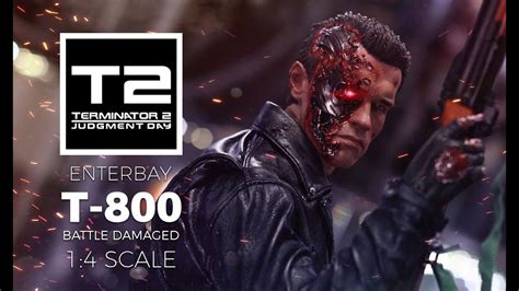 Enterbay Terminator 2 T 800 Battle Damaged 14 Scale Youtube