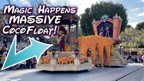 Magic Happens Parade Massive Coco Float And Pepita Disneyland 2023