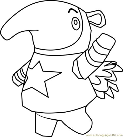 It's probably one of my favorite video games, because of the cute characters and decorating your island. Antonio Animal Crossing Coloring Page - Free Animal ...