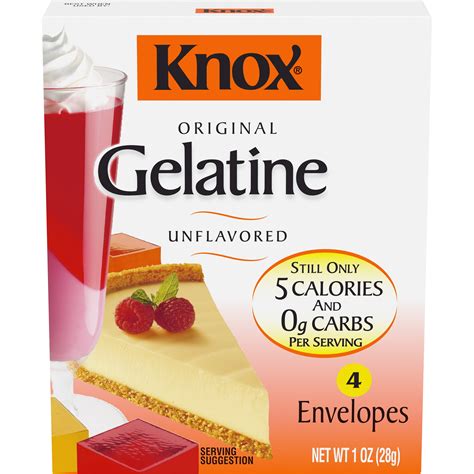 Knox Original Unflavored Gelatin 4 Ct Packets