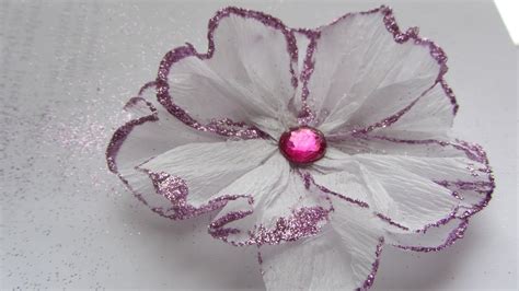 You really can't tell the difference unless you take a very close look. Crepe Paper Flowers with Glitter Are Fun to Make EASY ...