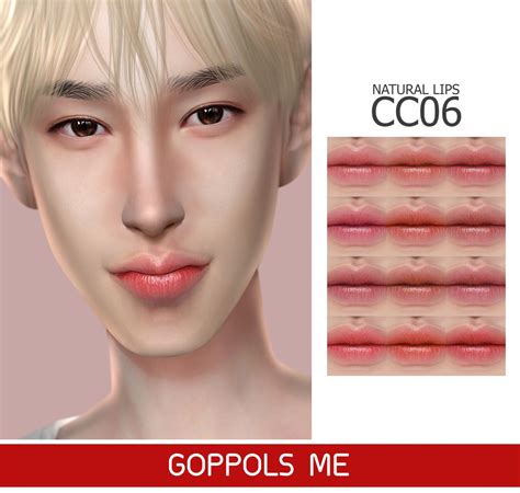 Goppols Me Photo Natural Lips The Sims 4 Skin Sims 4