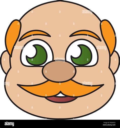 Cartoon Bald Man Mustache High Resolution Stock Photography And Images
