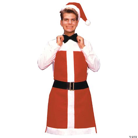 Santa Bartender Apron Adults Costume Discontinued