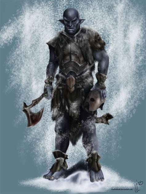 Black Orc By Jlazaruseb Deviantart Com On Deviantart Fantasy Monster Orc Armor Character Art