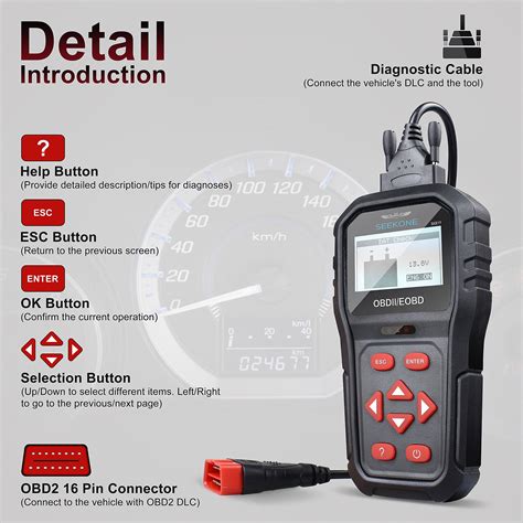 Obd Scanner Seekone Sk Universal Car Code Reader Professional