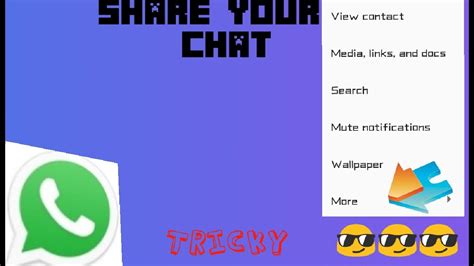 How To Share Your Whatsapp Chatandroid Trick2020 Youtube