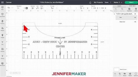 T Shirt Ruler Guide How To Get Perfect Placement Jennifer Maker