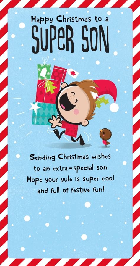 super son christmas greeting card cards