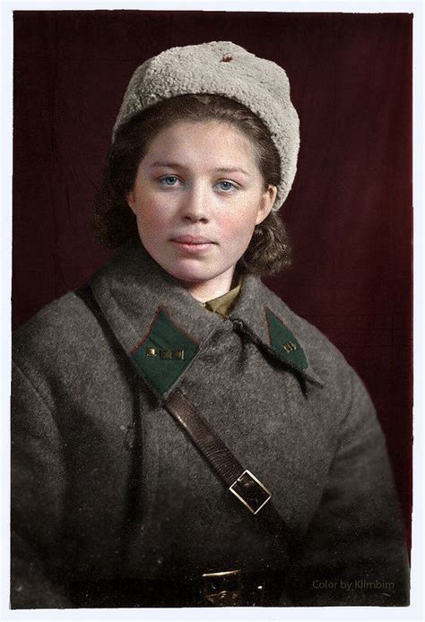 Soviet People Of World War 2 In Color World War World War Ii Female