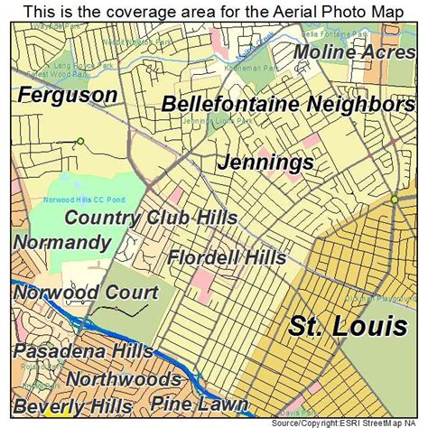 Aerial Photography Map Of Jennings Mo Missouri