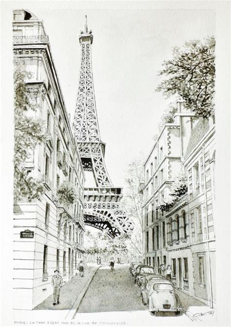 Paris Drawing At Explore Collection Of Paris Drawing