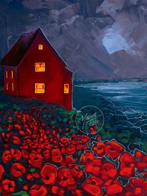 The Red Path Painting By Newfoundland Artist Adam Young Adam Young