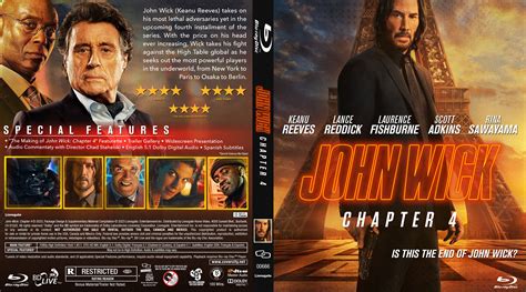 John Wick Chapter 4 2023 1 Blu Ray And 1 Dvd Cover Etsy