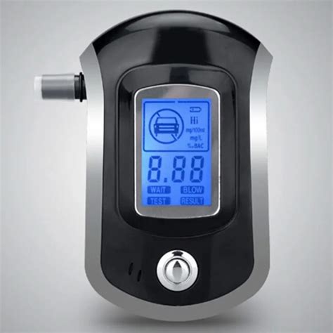 professional digital breath alcohol tester at6000 breathalyzer with lcd dispaly with 5