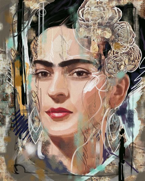 Frida Kahlo Tribute By Artist Sarah Bliss Rasul Digital Art By Sarah