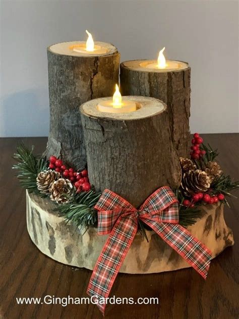 Rustic Christmas Centerpiece Is A Fun Diy Project Using Tree Branches
