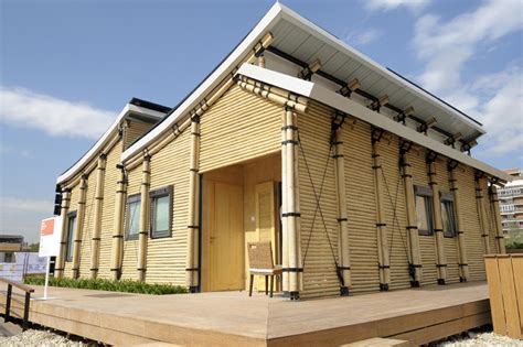 model rumah bambu modern minimalis danislexaw