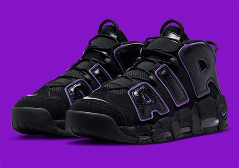Nike Air More Uptempo Ps In Blackpurple
