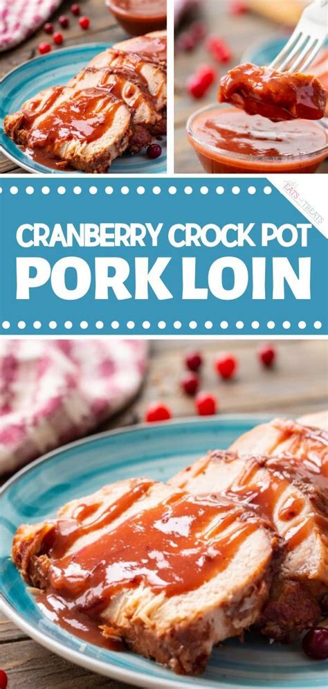 This baked pork tenderloin will be best you ever have! Cranberry Crock Pot Pork Loin | Food, Crockpot pork loin, Christmas party food