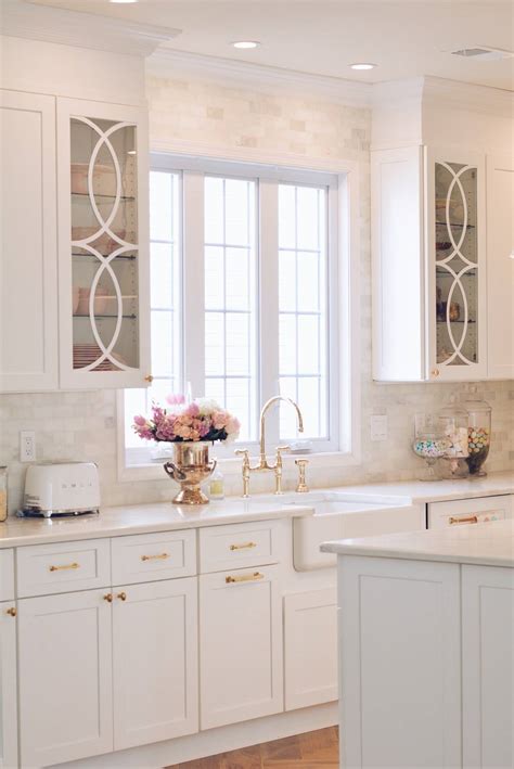 The installation of a couple of leaded glass panels in your kitchen is a great way to break up the look of a solid wall of wood cabinets. Mullion Cabinet Doors: How to Add Overlays to a Glass ...