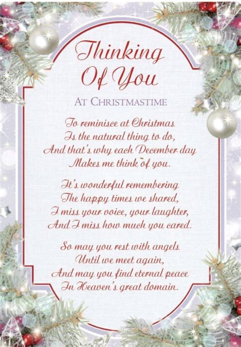 In memory of —used especially in epitaphs. Loving Memory Christmas Graveside Memorial Card - Thinking ...