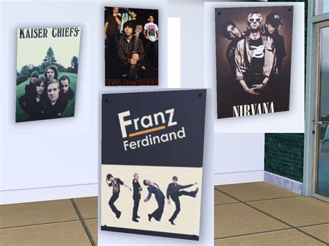 Bands Posters V1 Sims4 Sims 4 Band Posters Sims