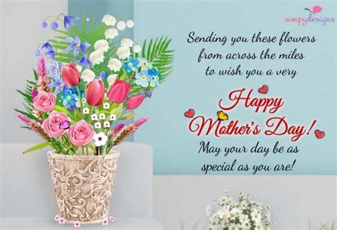 Our happy mother's day messages and greetings will help you find the perfect words to thank your mom for all she's done for you and wish her a wonderful day! Warm Wishes From Across The Miles! Send these beautiful # ...