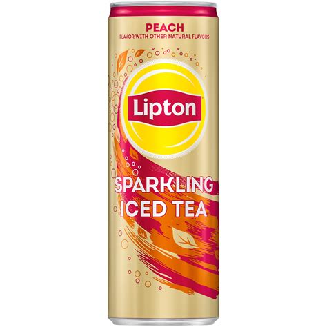Lipton Sparkling Peach Iced Tea 12 Fl Oz