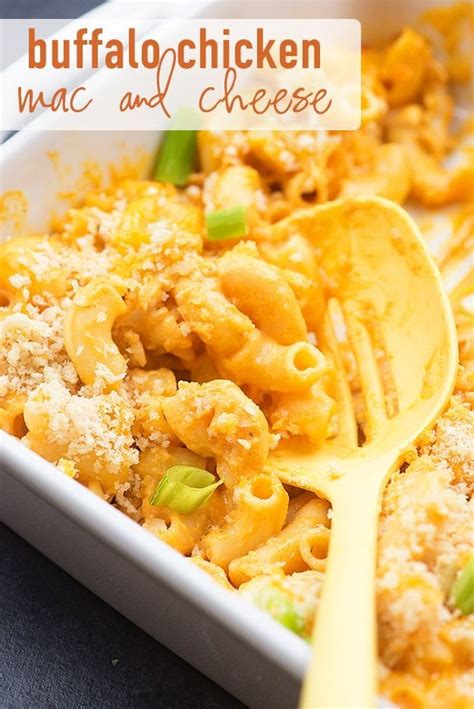Buffalo Chicken Mac And Cheese Buns In My Oven Chicken Mac And Cheese Recipe Buffalo Mac