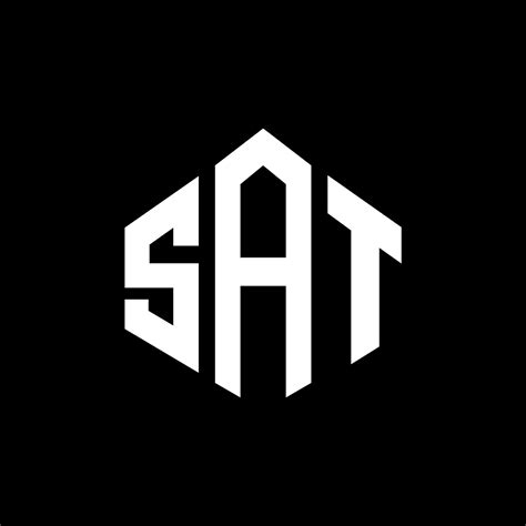 Diseño De Logotipo De Letra Sat Con Forma De Polígono Diseño De