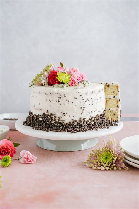 Chocolate Chip Cake With Buttercream Baked Bree