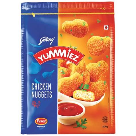 They should be cooked until they're golden brown and there is no pink in the center of the chicken. Buy Yummiez Nuggets Chicken 500 Gm Pouch Online At Best ...